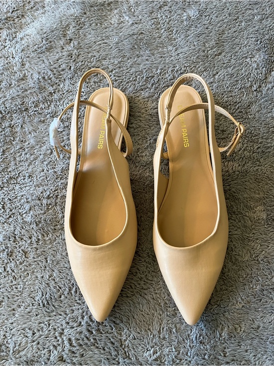 Dream Pairs Shoes - Dream Pairs Nude Pointed Slingback Flats